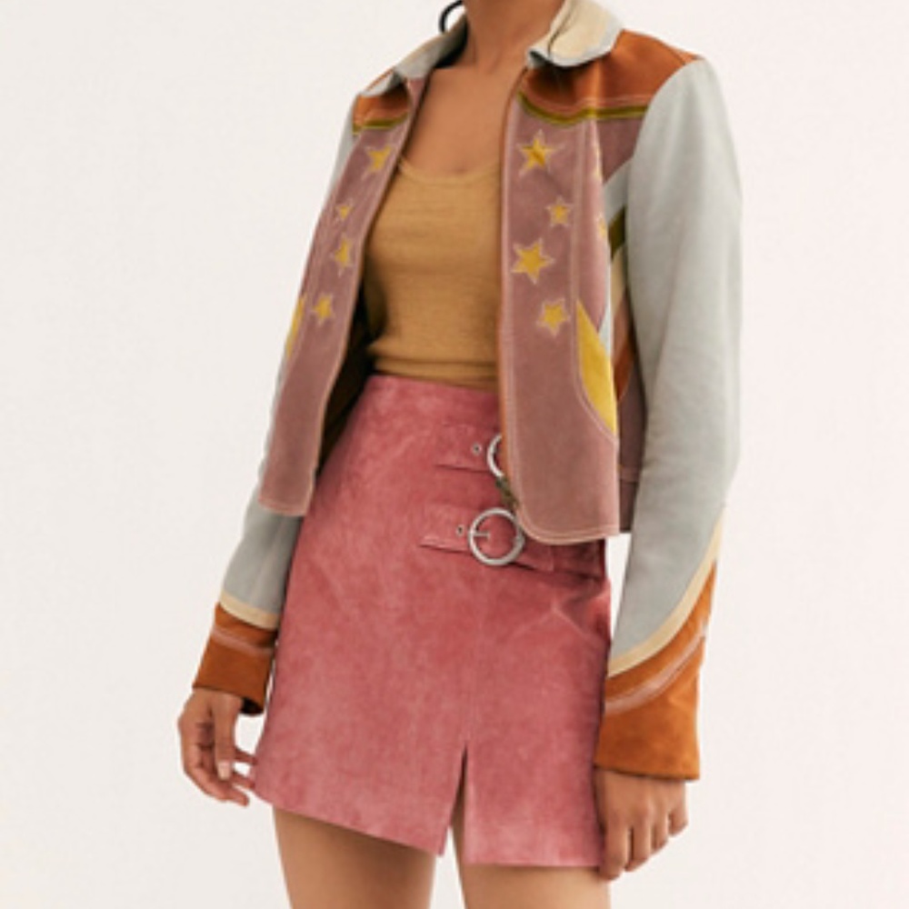 NWT Blank NYC Suede Buckle Skirt